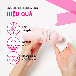 Nước hoa hồng dưỡng ẩm sáng da Innisfree Jeju Cherry Blossom Skin