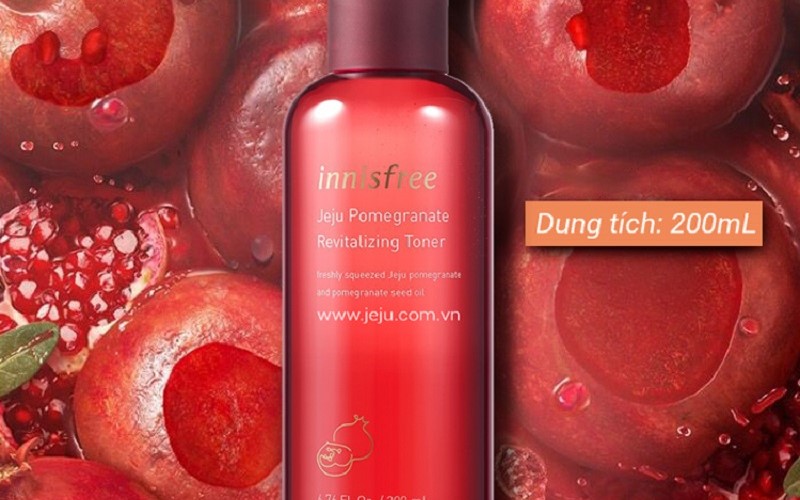 Nước hoa hồng lựu đỏ Innisfree Jeju Pomegranate Revitalizing Toner 200ml